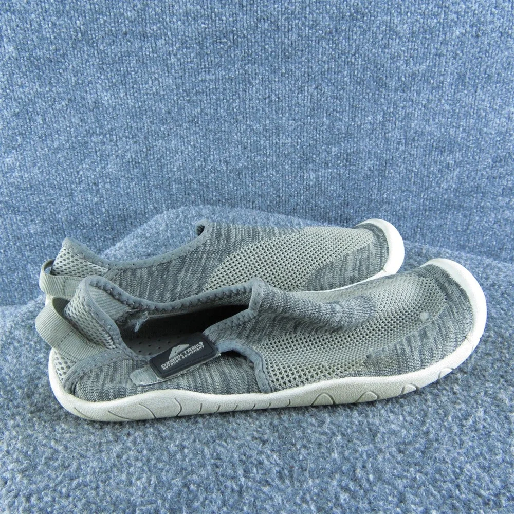 Ozark Trail Men's Size 7-8 Knit‎ Aqua Sock Rubber Grip Water Shoes • Grey